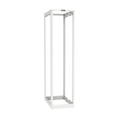 Rack de Cuatro Postes Estándar de 19", Rieles Roscados #12-24, Profundidad Ajustable de 23 a 42 in, 45 Unidades de Rack, Color Blanco